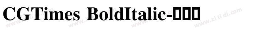 CGTimes BoldItalic字体转换